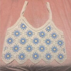 Crochet Floral Patterned Bag